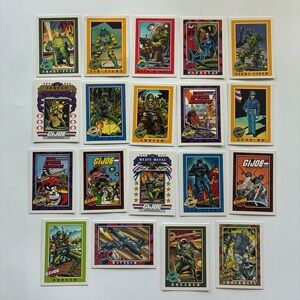 VTG 1991 Impel G.I. Joe Trading Card‎ Lot of 18 Mixed Characters Series Hasbro